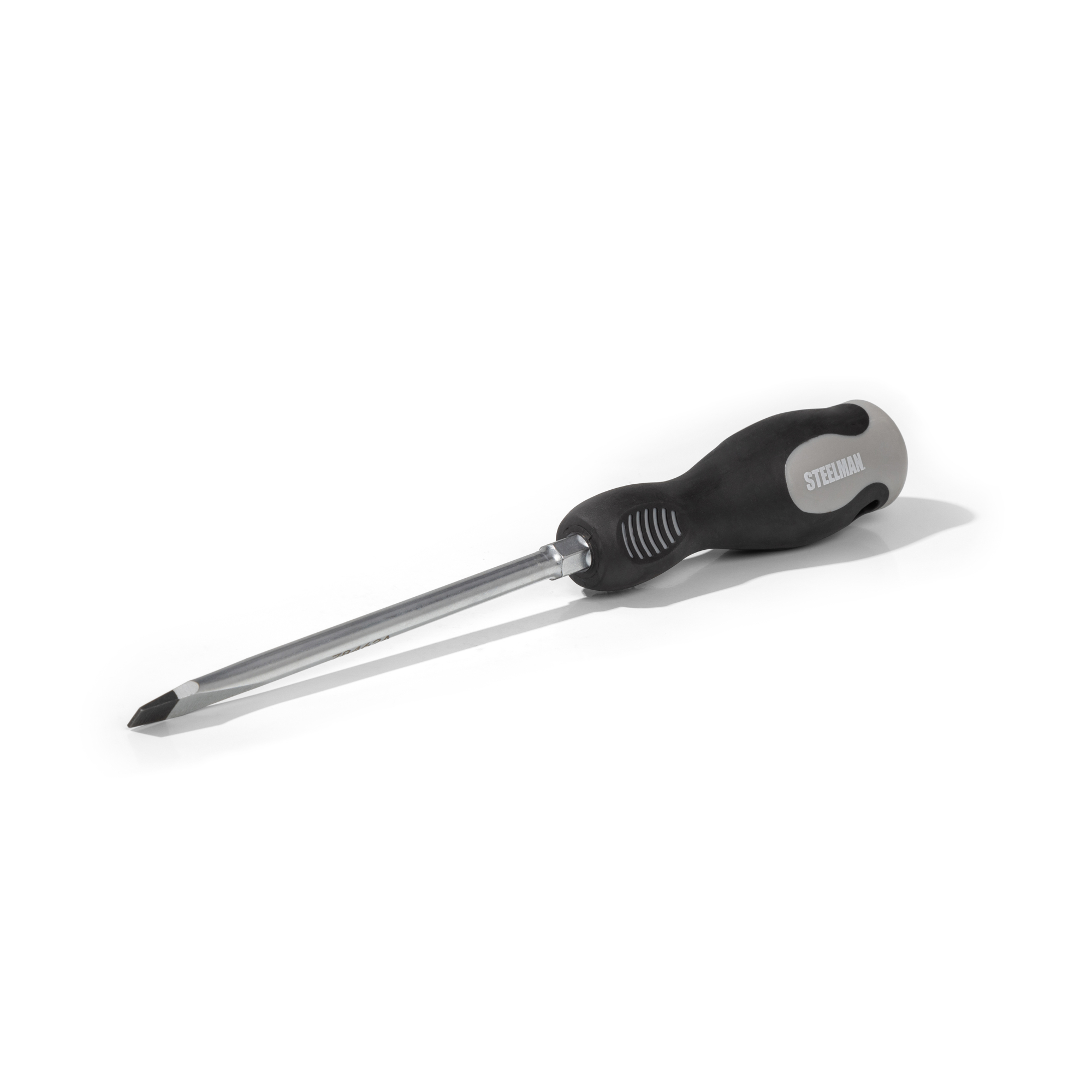 STEELMAN 5/16-Inch x 6-Inch Slotted Tip Screwdriver with Comfort Grip Handle and Hex Bolster, Model# 78462A